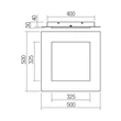 Redo TATAMI mennyezeti lámpa fém, akril, arany, fehér, LED, 40W, 2520lm, 3000K-4000K-6500K - 05-996