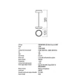 Redo ILUNA kültéri asztali lámpa fém, fehér, LED, 2700K-3000K, 2.5W, 150lm, IP65 - 90306