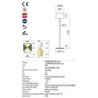 TESEO kültéri állólámpa fém, zöld, LED, RGB, 10W, 550lm, IP65 - 90437