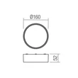 Redo URANIA kültéri fali lámpa fém, műanyag, fehér, opál, LED, 10W, 766lm, 3000K, IP65 - 90494