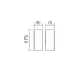 Redo SONNY kültéri fali lámpa fém, fehér, LED, 2x5W, 2x348lm, 2200K-3000K-4000K, IP54 - 90635