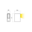Redo IZAR kültéri fali lámpa fém, barna, LED, 11W, 310lm, 2700K, IP54 - 90646
