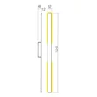 Redo REFLEXA kültéri fali lámpa fém, barna, LED, 20W, 1379lm, 2700K, IP54 - 90723