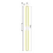Redo REFLEXA kültéri fali lámpa fém, szürke, LED, 24W, 1603lm, 2700K, IP54 - 90726
