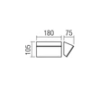 Redo TOKYO kültéri fali lámpa fém, műanyag, barna, opál, LED, 12W, 1113lm, 2700K, IP54 - 90767
