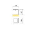 Redo HUB kültéri mennyezet lámpa fém, szürke, LED, 12W, 534lm, 2700K, IP54 - 90793