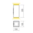 Redo HUB kültéri fali lámpa fém, szürke, LED, 21W, 1035lm, 2700K, IP54 - 90794
