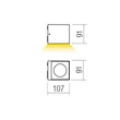 Redo TEKO kültéri fali lámpa fém, szürke, LED, 7W, 510lm, 2700K, IP65 - 90796