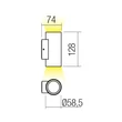 Redo RAM kültéri fali lámpa fém, üveg, barna, áttetsző, LED, 7W, 490lm, 2700K, IP65 - 90809