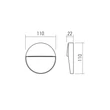 Redo LANDER kültéri fali lámpa fém, szürke, LED, 3W, 97lm, 2700K, IP54 - 90837