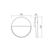 Redo LANDER kültéri fali lámpa fém, fehér, LED, 6W, 270lm, 2700K, IP54 - 90840