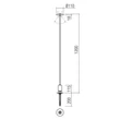 Redo ELFIC leszúrható kültéri lámpa fém, zöld, LED, 12W, 677lm, 2700K, IP54 - 90855