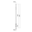 Redo TORCH kültéri leszurható dekor lámpa fém, zöld, LED, 1.5W, 78lm, 2700K, IP65 - 90861
