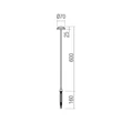 Redo SPILLO kültéri dekor lámpa fém, barna, LED, 3.5W, 332lm, 3000K, IP65 - 90897