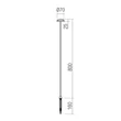 Redo SPILLO kültéri dekor lámpa fém, zöld, LED, 3.5W, 332lm, 3000K, IP65 - 90906