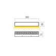 Redo AROOS kültéri fali lámpa fém, barna, LED, 14.5W, 924lm, 3000K, IP65 - 90934