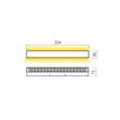 Redo AROOS kültéri fali lámpa fém, szürke, LED, 41W, 2622lm, 3000K, IP65 - 90951