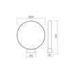 Redo ONIRO kültéri állólámpa fém, barna, LED, 15W, 1184lm, 3000K, IP65 - 91071