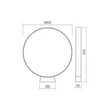 Redo ONIRO kültéri állólámpa fém, szürke, LED, 20W, 1558lm, 3000K, IP65 - 91074