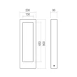 Redo SANDER kültéri állólámpa beton, fehér, LED, 10W, 892lm, 3000K, IP65 - 91166