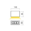 Redo AROOS kültéri mennyezet lámpa fém, barna, LED, 9W, 581lm, 2700K, IP65 - 91237
