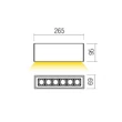 Redo AROOS kültéri mennyezet lámpa fém, barna, LED, 15W, 1120lm, 2700K, IP65 - 91243-DALI