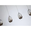 Searchlight Seeds függeszték fém, üveg, barna, pezsgő, LED, 42W, 4217lm, 3000K - 11140-4LT