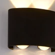 Searchlight Shadows kültéri fali lámpa fém, fekete, LED, 1.25W, 320lm, 3000K, IP44 - 1224-4BK