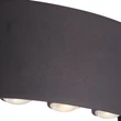 Searchlight Shadows kültéri fali lámpa fém, fekete. LED, 1.17W, 498lm, 3000K, IP44 - 1226-6BK