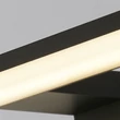 Searchlight KOS fürdőszobai fali lámpa fém, akril, fekete, fehér, LED, 9W, 3000K, 583 Lm, IP44 - 17003-40BK