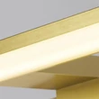 Searchlight KOS fürdőszobai fali lámpa fém, akril, arany, fehér, LED, 9W, 3000K, 687 Lm, IP44 - 17003-40GO