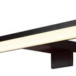 Searchlight KOS fürdőszobai fali lámpa fém, akril, fekete, fehér, LED, 12W, 3000K, 862 Lm, IP44 - 17004-60BK