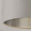 Searchlight DRUM bura fém, bársony, szürke, E14, E27 - 21035GY