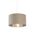 Searchlight DRUM bura fém, bársony, taupe, E14, E27 - 21035TA