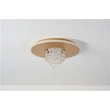 Searchlight Deluge mennyezeti lámpa fém, üveg, arany, áttetsző, LED, 20W, 1888lm, 3000K - 21126-32GO