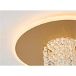 Searchlight Deluge mennyezeti lámpa fém, üveg, arany, áttetsző, LED, 20W, 1888lm, 3000K - 21126-32GO