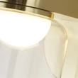 Searchlight HIGHBALL fürdőszobai fali lámpa fém, üveg, sárgaréz, áttetsző, LED, 6W, 3000K, 546 Lm, IP44 - 23083-1SB