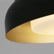 Searchlight KENDAL mennyezet lámpa fém, fekete, arany, fehér, E14 - 23122BGO