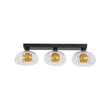 Searchlight Sunbeam fali lámpa fém, üveg, fekete, áttetsző, G9, 7W - 24122-3BK