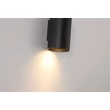 Searchlight Cyls fali lámpa fém, fekete, GU10, 10W - 24130BK
