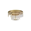 Searchlight DECO mennyezet lámpa fém, akril, arany, áttetsző, LED, 32W, 3000K, 1046 Lm - 25051-400GO