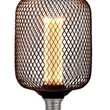 Searchlight WIRE izzó fém, fekete, E27, 4.5W, 2700K, 320 Lm - 26002BK