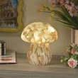 Searchlight Amelia asztali lámpa üveg, narancs, LED, 0.2W, 15lm, 3000K - 27027PI