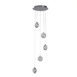 Searchlight Quartz függeszték fém, üveg, króm, áttetsző, LED, 4.5W, 1020lm, 4000K - 28701-5CC