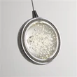 Searchlight Quartz függeszték fém, üveg, króm, áttetsző, LED, 4.5W, 1215lm, 4000K - 28702-5CC
