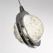 Searchlight Quartz függeszték fém, üveg, króm, áttetsző, LED, 4.5W, 1215lm, 4000K - 28702-5CC