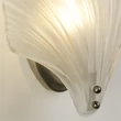 Searchlight SHELL fürdőszobai fali lámpa fém, üveg, ezüst, fehér, G9 - 28980SS