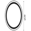 Searchlight Saucer mennyezeti lámpa fém, fehér, LED, 24W, 2507lm, 3000K - 29612-39WH