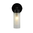 Searchlight IMPERIAL fürdőszobai fali lámpa fém,  üveg, fekete, áttetsző, G9 - 29981BK