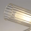 Searchlight Imperial mennyezeti lámpa fém, üveg, fekete, áttetsző, G9, 7W, IP44 - 29984BK